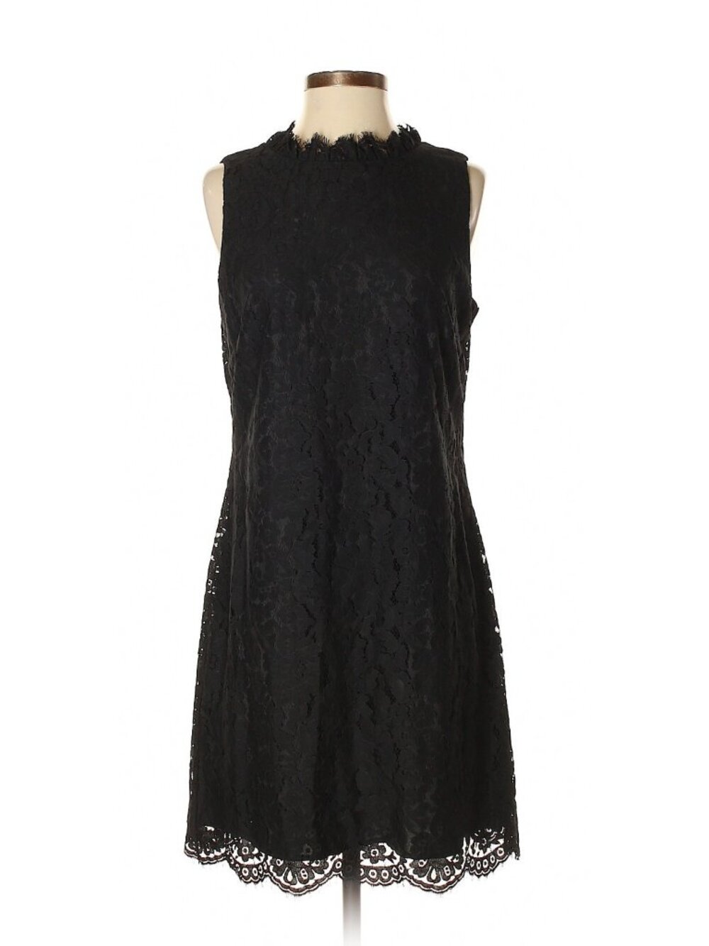 New Women Sail to Sable STS Black Lady in Lace Keyhole Dress Size 6
